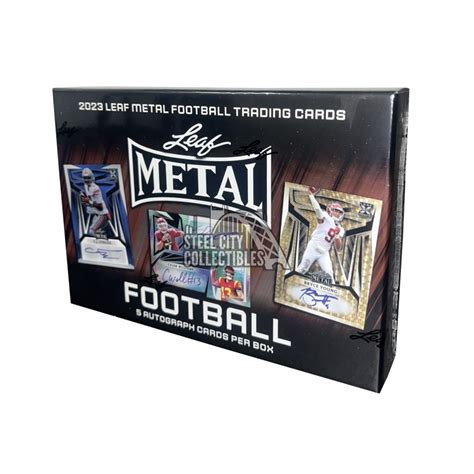 2024 leaf metal football hobby box checklist|2024 leaf metal football boxes.